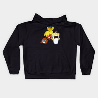 Not-So Happy Meal (all front) Kids Hoodie